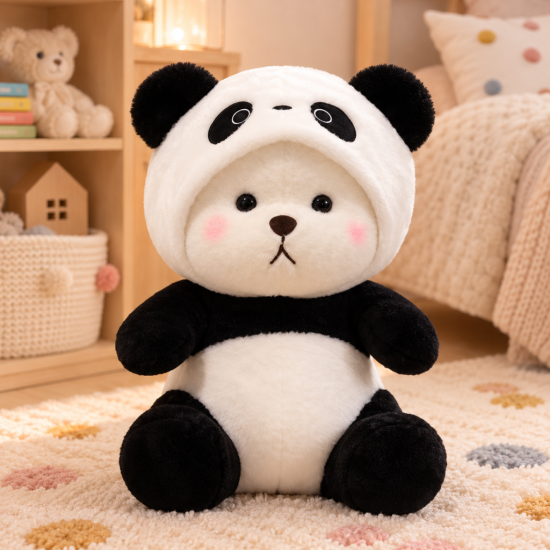 Miś Panda - koc, poduszka, maskotka 3w1