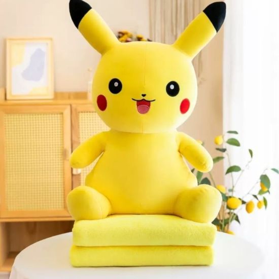 Pikachu - koc, poduszka, maskotka 3w1