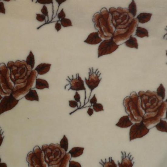 Poduszka wełniana Merynos Róża brąz 70x80cm