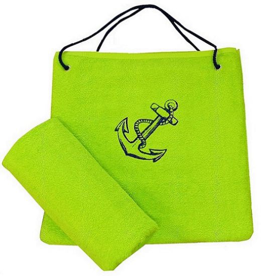 Torba plażowa i ręcznik w jednym - zielony